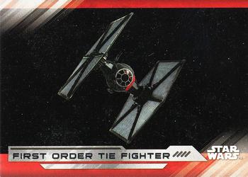 2017 Topps Star Wars: The Last Jedi #69 First Order TIE Fighter Front