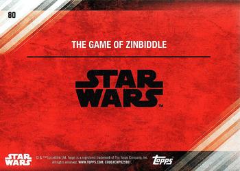 2017 Topps Star Wars: The Last Jedi #80 The Game of Zinbiddle Back