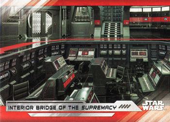 2017 Topps Star Wars: The Last Jedi #84 Interior Bridge of the Supremacy Front