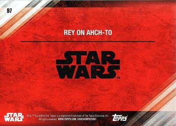 2017 Topps Star Wars: The Last Jedi #97 Rey on Ahch-To Back