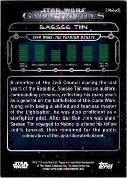 2017 Topps Star Wars: Galactic Files Reborn - Orange #TPM-20 Saesee Tiin Back