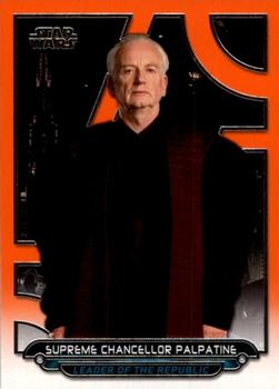 2017 Topps Star Wars: Galactic Files Reborn - Orange #ROTS-2 Supreme Chancellor Palpatine Front