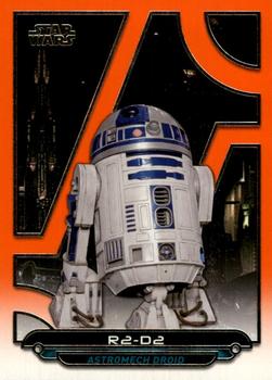 2017 Topps Star Wars: Galactic Files Reborn - Orange #ROTS-3 R2-D2 Front