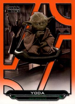 2017 Topps Star Wars: Galactic Files Reborn - Orange #ROTS-5 Yoda Front