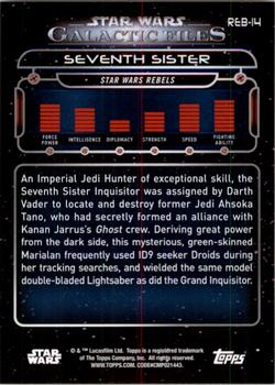 2017 Topps Star Wars: Galactic Files Reborn - Orange #REB-14 Seventh Sister Back