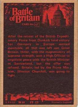 1969 A&BC Battle of Britain #4 German Envoy Offers A Negotiated Peace Back