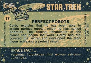 1969 A&BC Star Trek #17 Perfect Robots Back