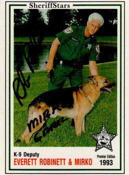 1993 Volusia County Sheriff's Office SheriffStars #NNO Everett Robinett / Mirko Front
