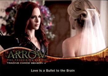 2017 Cryptozoic Arrow Season 4 #49 Love Is a Bullet to the Brain Front