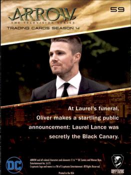 2017 Cryptozoic Arrow Season 4 #59 The Black Canary Back