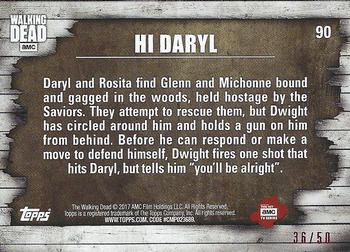 2017 Topps The Walking Dead Season 6 - Mud #90 Hi Daryl Back