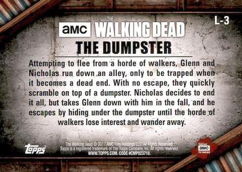 2017 Topps The Walking Dead Season 6 - Locations #L-3 The Dumpster Back
