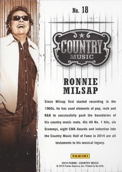 2014 Panini Country Music - Green #18 Ronnie Milsap Back