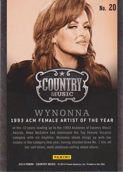 2014 Panini Country Music - Award Winners Green #20 Wynonna Back