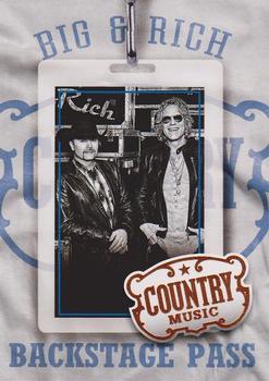 2014 Panini Country Music - Backstage Pass #17 Big & Rich Front