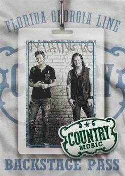 2014 Panini Country Music - Backstage Pass Green #20 Florida Georgia Line Front