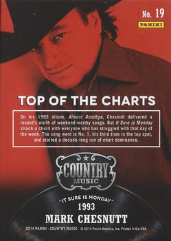 2014 Panini Country Music - Top of the Charts #19 Mark Chesnutt Back