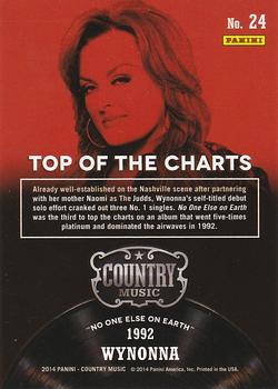 2014 Panini Country Music - Top of the Charts #24 Wynonna Back