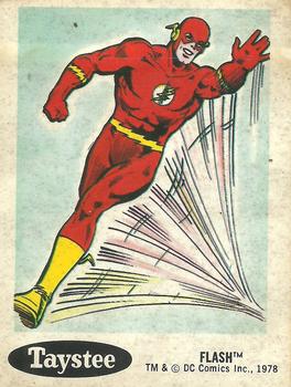1978 Taystee Bread DC Superheroes Stickers #24 Flash Front