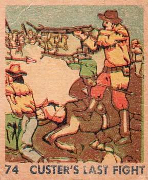 1930 Indian & Western Series (R185) #74 Custer's Last Fight Front