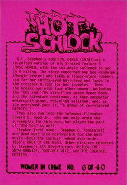 1991 Hot Schlock Women in Crime #6 Fugitive Girls Back