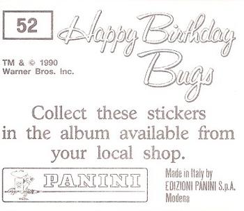 1990 Panini Happy Birthday Bugs #52 Bluebird Back