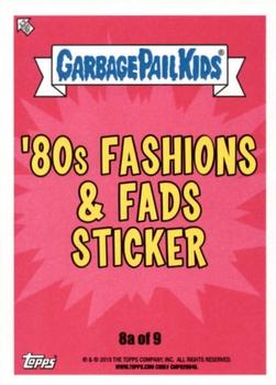 2018 Topps Garbage Pail Kids We Hate the '80s #8a Kirk Cardigan Back
