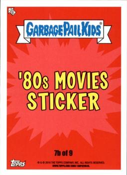 2018 Topps Garbage Pail Kids We Hate the '80s #7b Barfed-On Beals Back