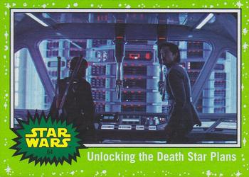2017 Topps Star Wars Journey To The Last Jedi - Starfield Green #64 Unlocking the Death Star Plans Front