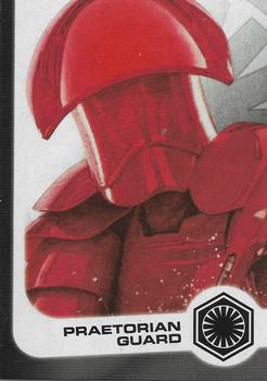 2017 Topps Star Wars Journey To The Last Jedi - Illustrated Characters #11 Praetorian Guard Front