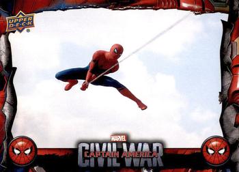 2017 Upper Deck Marvel Spider-Man Homecoming - Civil War #CW3 Swinging into Action Front