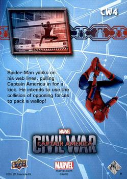 2017 Upper Deck Marvel Spider-Man Homecoming - Civil War #CW4 Reeling Him In Back