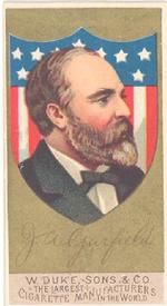 1888 W. Duke, Sons & Co. Great Americans (N76) #NNO James A. Garfield Front