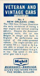 1962 Mobil Veteran and Vintage Cars #4 New Orleans (1900) Back