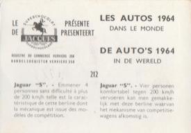 1964 Chocolat Jacques Les Autos Dans le Monde #212 Jaguar 