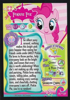 2012 Enterplay My Little Pony Friendship is Magic #5 Pinkie Pie Back