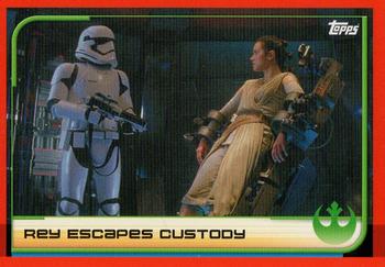 2017 Topps Star Wars Journey to the Last Jedi (UK Release) #23 Rey Escapes Custody Front