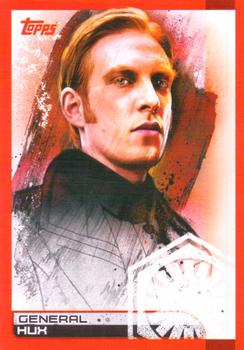 2017 Topps Star Wars Journey to the Last Jedi (UK Release) #82 General Hux Front
