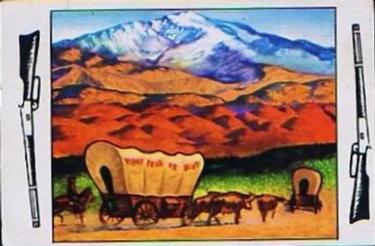 1953 Bowman Frontier Days (R701-5) #1 Pike's Peak or Bust Front
