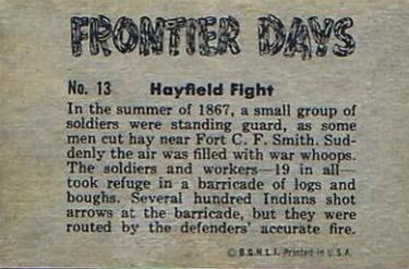 1953 Bowman Frontier Days (R701-5) #13 Hayfield Fight Back