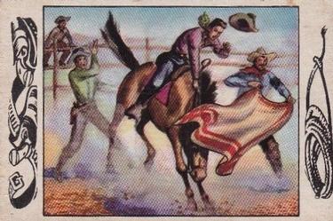 1953 Bowman Frontier Days (R701-5) #122 Saddling Pony Express Front