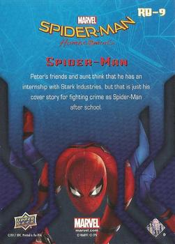 2017 Upper Deck Marvel Spider-Man: Homecoming Walmart Edition #RB-9 Spider-Man - Peter's friends and aunt think that Back