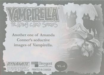 2011 Breygent Vampirella - 3-D Lenticular #VL-4 Seductive Images of Vampirella Back