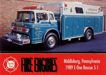 1998 First Choice Collectibles - Fire Engines #406 Middleburg, Pennsylvania - 1989 E-One Rescue 5-1 Front