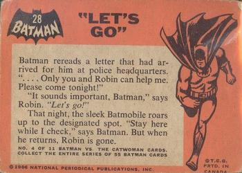 1966 O-Pee-Chee Batman (Black Bat Logo) #28 