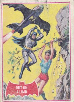 1966 O-Pee-Chee Batman Series A (Red Bat Logo) #13A Out on a Limb Front