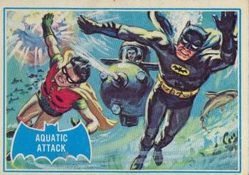 1966 O-Pee-Chee Batman Series B (Blue Bat Logo) #41B Aquatic Attack Front