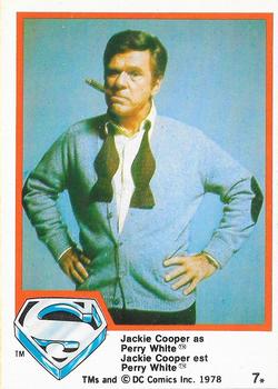 1978 O-Pee-Chee Superman: The Movie #7 Jackie Cooper as Perry White Front
