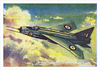 1958 Cardmaster Jet Aircraft of the World #48 English Electric P.1A Front
