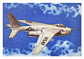 1958 Cardmaster Jet Aircraft of the World #81 Bell X5 Front